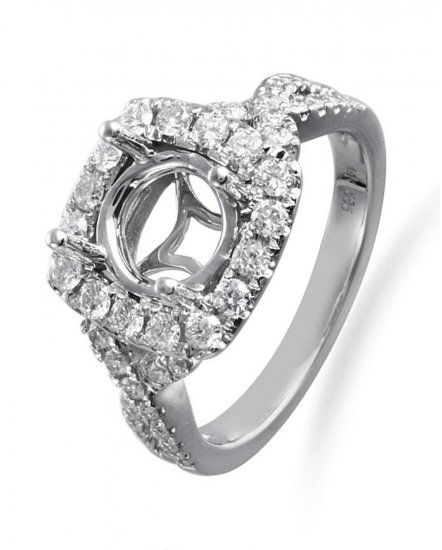 SEMI MOUNT DIAMOND  ENGAGEMENT RING (TR2499)