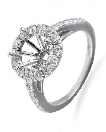 SEMI MOUNT DIAMOND ENGAGEMENT RING (TR2504)