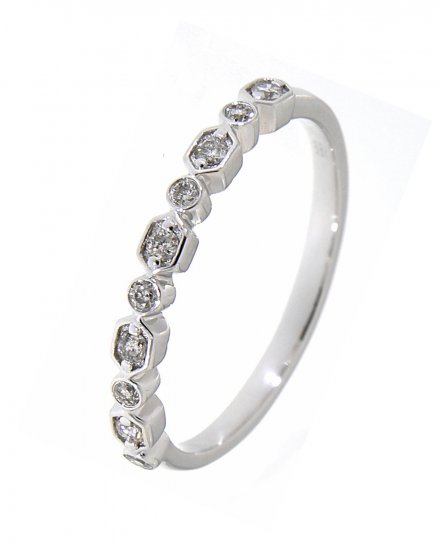 HEXAGON STYLE DIAMOND BAND (TR2714)