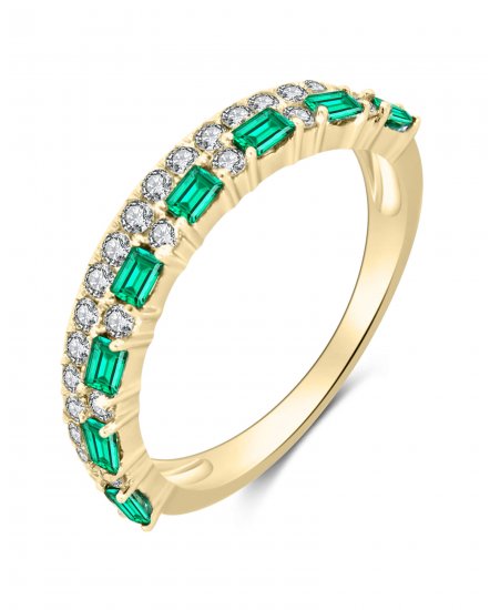 EMERALD BAGUETTE DIAMOND BAND (TR2739)