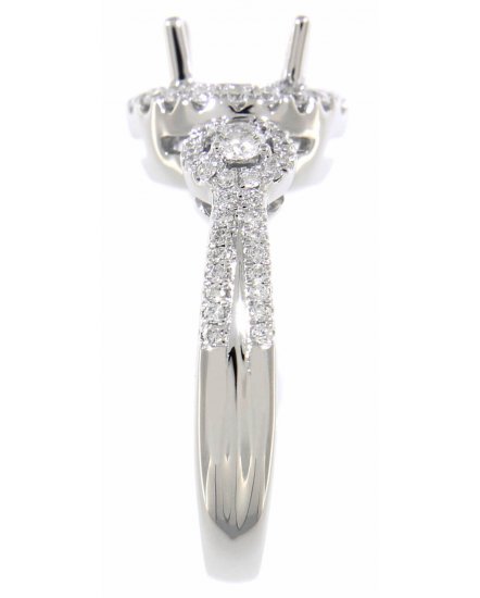 ROUND SEMI MOUNT DIAMOND ENGAGEMENT RING (TR2859)