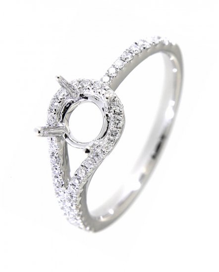 SEMI MOUNT DIAMOND ENGAGEMENT RING (TR2864)