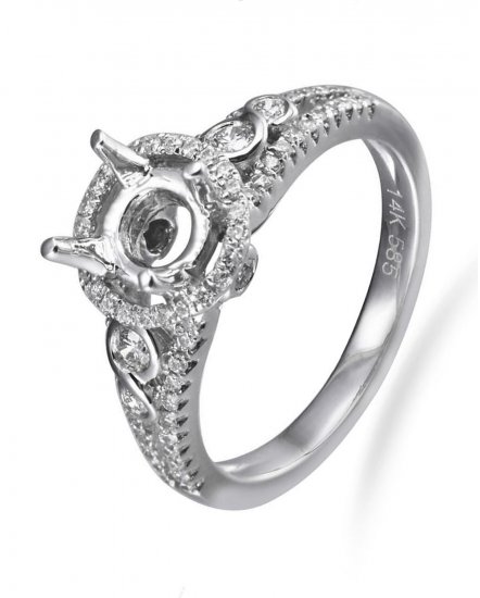 SEMI MOUNT DIAMOND ENGAGEMENT RING (TR287)