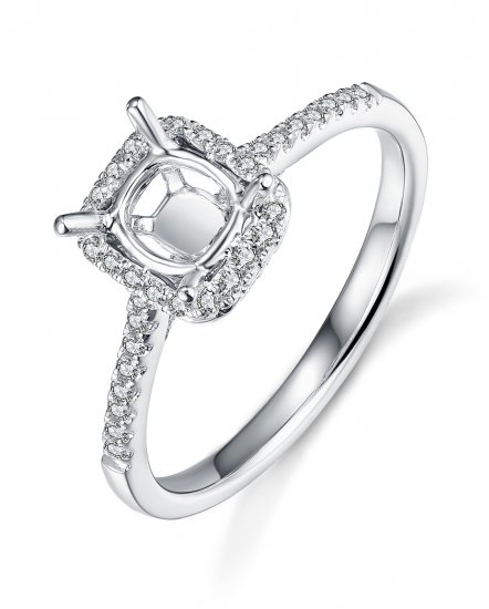 SEMI MOUNT DIAMOND ENGAGEMENT RING (TR288)