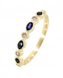 MARQUISE COLORED STONE DIAMOND BAND (TR2952)