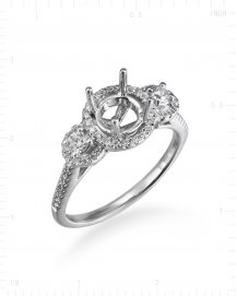 SEMI MOUNT DIAMOND ENGAGEMENT RING (TR295)
