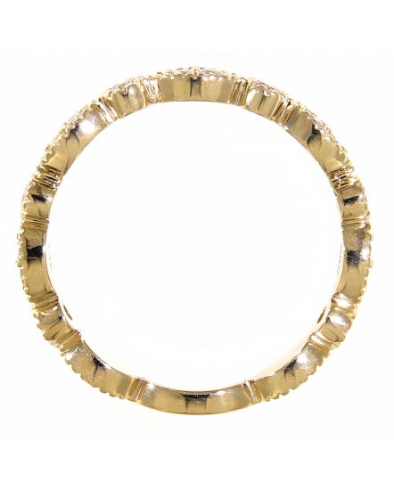 MARQUISE STYLE COLORED STONE DIAMOND BAND (TR2965)