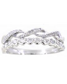 CRISS CROSS DIAMOND BAND (TR2974)