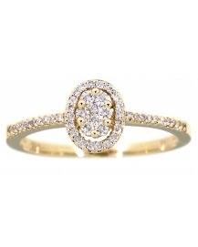 OVAL STYLE DIAMOND RING (TR3007)