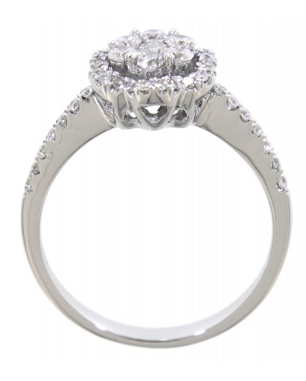 FLORAL STYLE CLUSTER DIAMOND RING (TR3024)