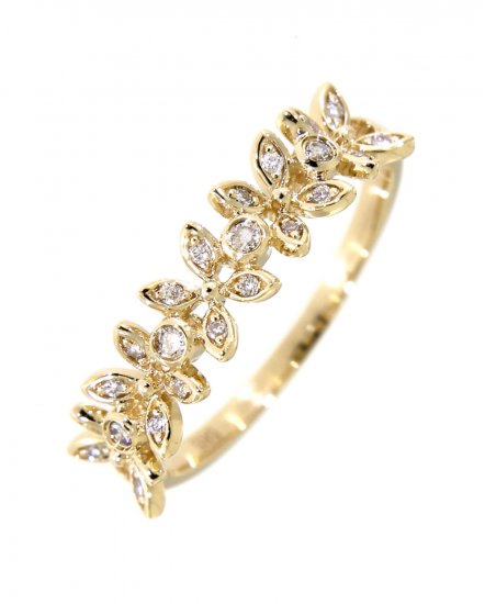 FOUR LEAF STYLE DIAMOND BAND (TR3053)