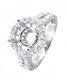 SEMI-MOUNT DIAMOND ENGAGEMENT RING (TR3070)