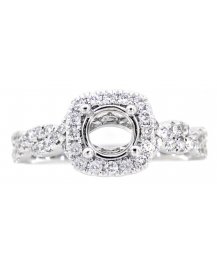 SEMI MOUNT DIAMOND ENGAGEMENT RING (TR3093)
