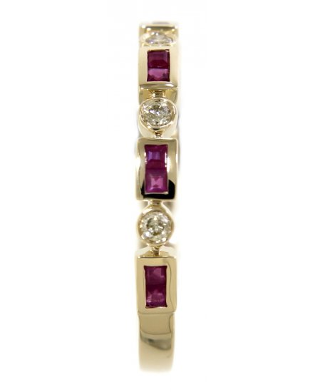 COLORED STONE DIAMOND BAND (TR3113)