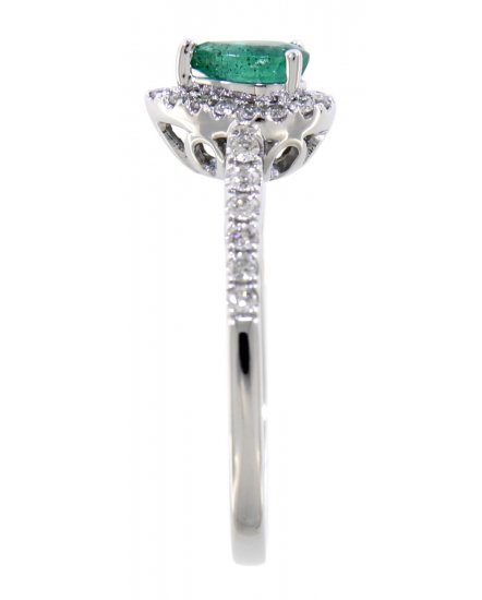 PEAR COLORED STONE DIAMOND RING (TR3125)