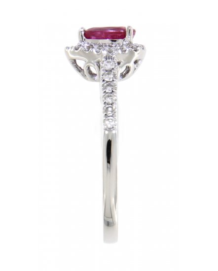 PEAR COLORED STONE DIAMOND RING (TR3125)