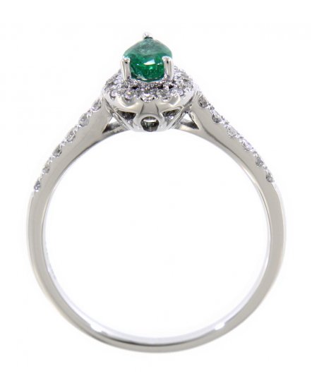PEAR COLORED STONE DIAMOND RING (TR3125)