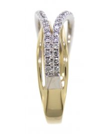 CRISS CROSS DIAMOND BAND (TR3139)