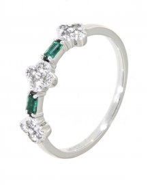 COLORED STONE DIAMOND BAND (TR3153)