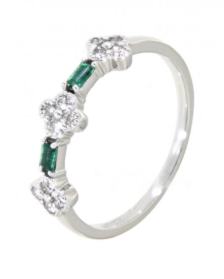 COLORED STONE DIAMOND BAND (TR3153)