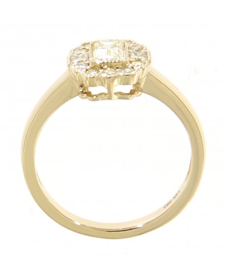 BAGUETTE DIAMOND ENGAGEMENT RING  (TR3178)
