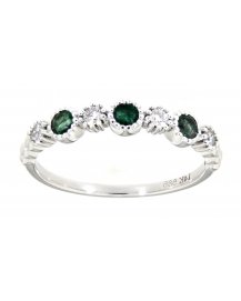 COLORED STONE DIAMOND BAND (TR3191)