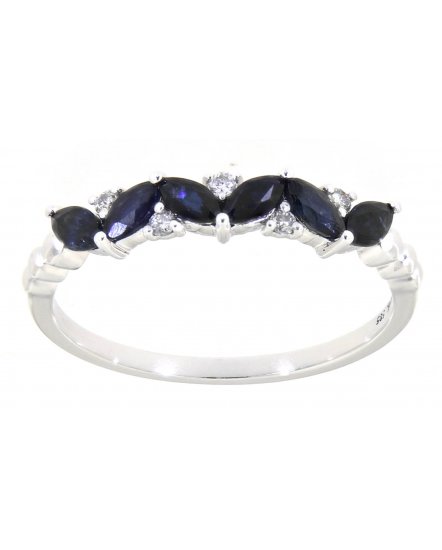 COLORED STONE DIAMOND BAND (TR3198)