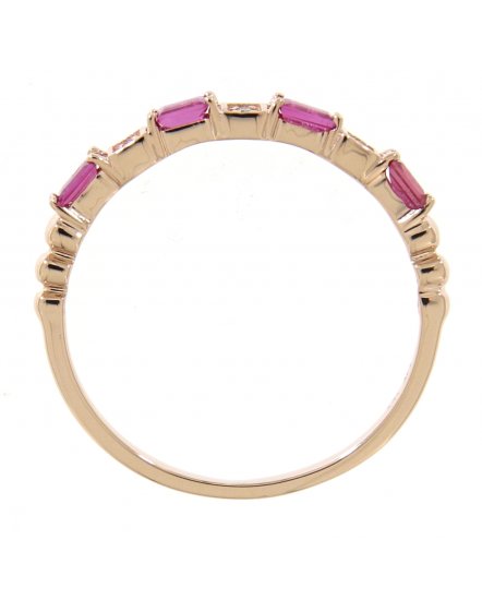 BAGUETTE COLORED STONE DIAMOND BAND (TR3205)