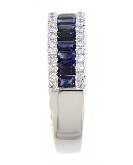 BAGUETTE SAPPHIRE DIAMOND BAND (TR3227)