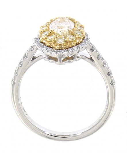 MULTI TONE MARQUISE DIAMOND ENGAGEMENT RING (TR3271)