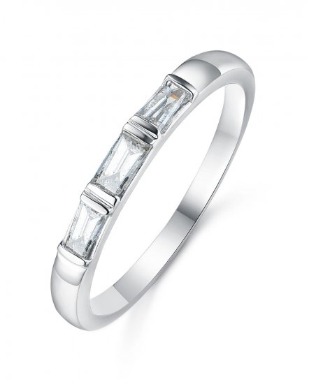 THREE STONE BAGUETTE DIAMOND RING (TR3283)