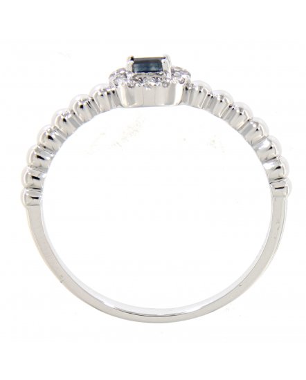 COLORED STONE DIAMOND RING (TR3297)