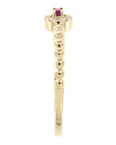 COLORED STONE DIAMOND RING (TR3297)