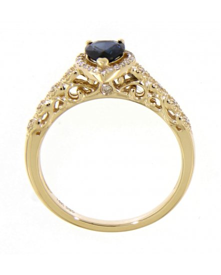 PEAR COLORED STONE DIAMOND RING (TR3320)