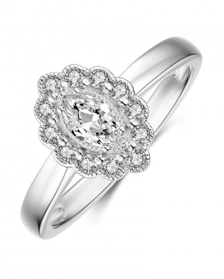 MARQUISE DIAMOND ENGAGEMENT RING (TR3353)