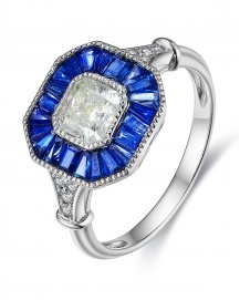 SAPPHIRE DIAMOND RING (TR3362)