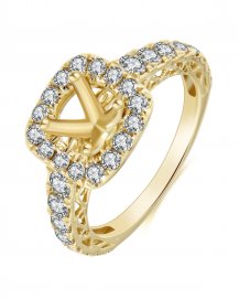 SEMI MOUNT DIAMOND ENGAGEMENT RING (TR3370)