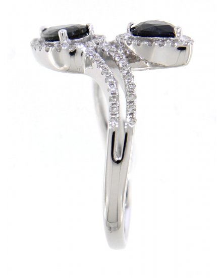 PEAR COLORED STONE DIAMOND RING (TR3378)