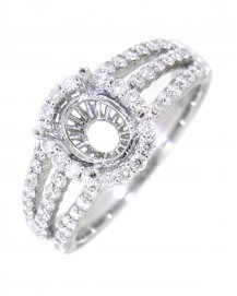 SEMI MOUNT DIAMOND ENGAGEMENT RING (TR3419)