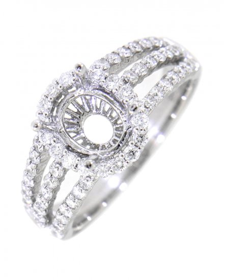 SEMI MOUNT DIAMOND ENGAGEMENT RING (TR3419)