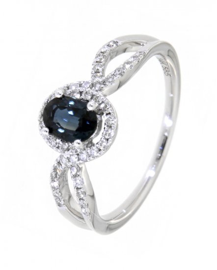 OVAL COLORED STONE RING (TR3424)