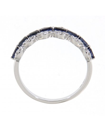 BAGUETTE SAPPHIRE DIAMOND BAND (TR3462)