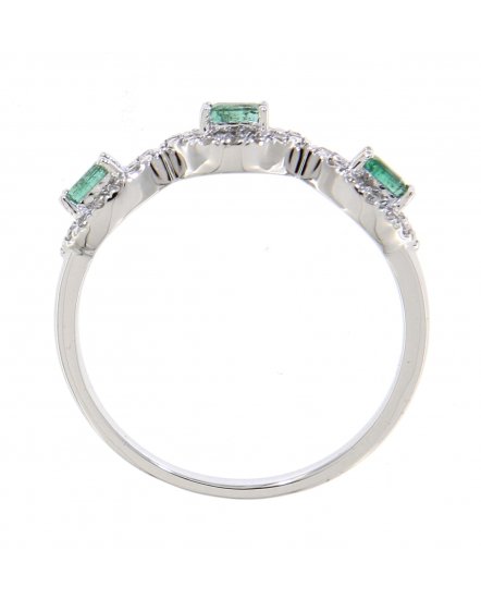 COLORED STONE DIAMOND BAND (TR3464)