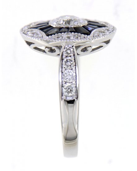 COLORED STONE DIAMOND RING (TR3481)