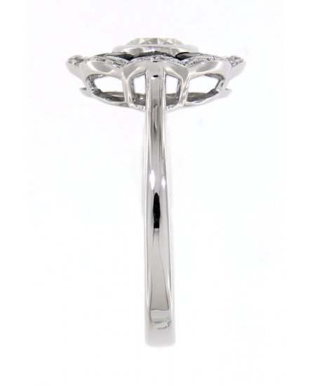 FLORAL STYLE SAPPHIRE DIAMOND RING (TR3482)
