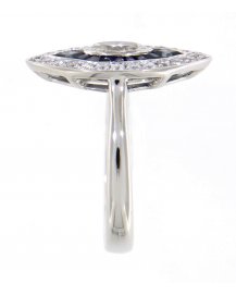 MARQUISE STYLE SAPPHIRE DIAMOND RING (TR3483)