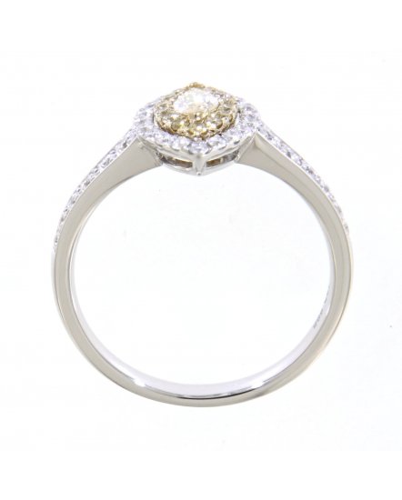 MULTI TONE MARQUISE DIAMOND ENGAGEMENT RING (TR3484)