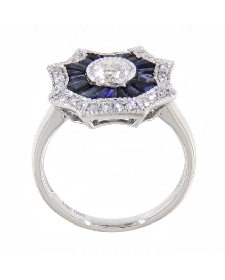 SAPPHIRE DIAMOND RING (TR3490)