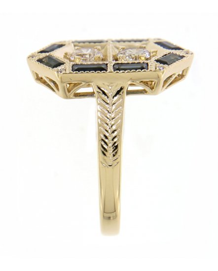 SAPPHIRE DIAMOND RING (TR3491)