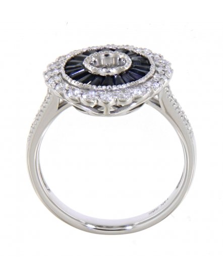 SAPPHIRE DIAMOND RING (TR3496)